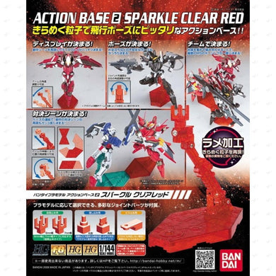 Action Base 2 - Sparkle Clear Red