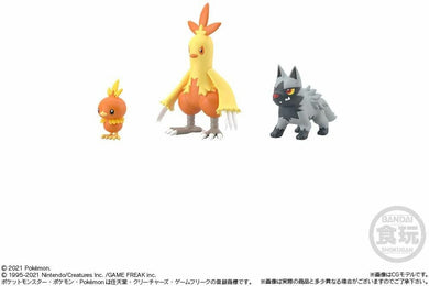 Bandai - Pokemon Scale World - Hoenn Region Figure: Torchick & Combusken & Poochyena Set