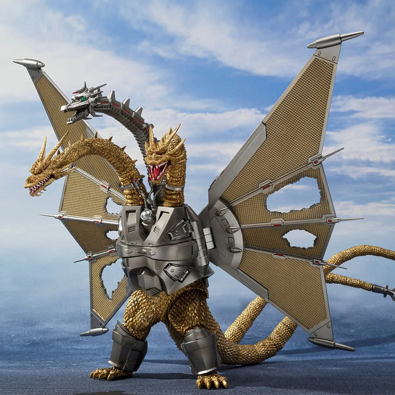 Load image into Gallery viewer, Bandai - S.H.Monsterarts Godzilla VS King Ghidora (1991): Mecha Ghidorah Shinjuku Decisive Battle Special Set
