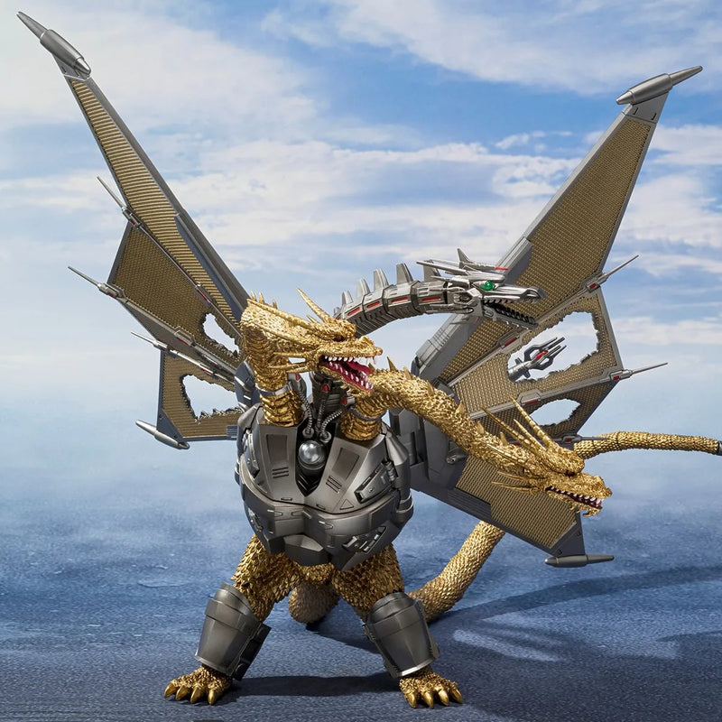 Load image into Gallery viewer, Bandai - S.H.Monsterarts Godzilla VS King Ghidora (1991): Mecha Ghidorah Shinjuku Decisive Battle Special Set
