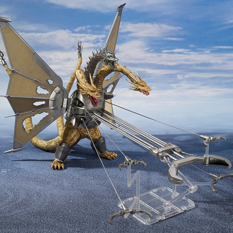 Load image into Gallery viewer, Bandai - S.H.Monsterarts Godzilla VS King Ghidora (1991): Mecha Ghidorah Shinjuku Decisive Battle Special Set
