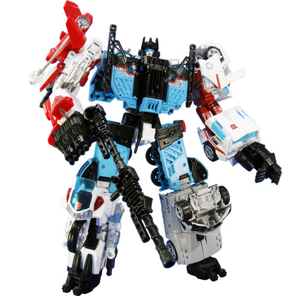 Load image into Gallery viewer, Transformers Unite Warriors UW-03 - Defensor with Bonus Groove Figure (Takara Tomy Mall Exclusive)
