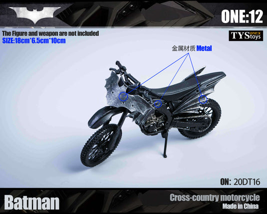 TYS Toys - 1/12 Batman Cross-Country Motorcycle