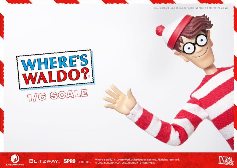 Load image into Gallery viewer, Blitzway - MEGAHERO Where&#39;s Waldo: Waldo 1/6 Scale Figure
