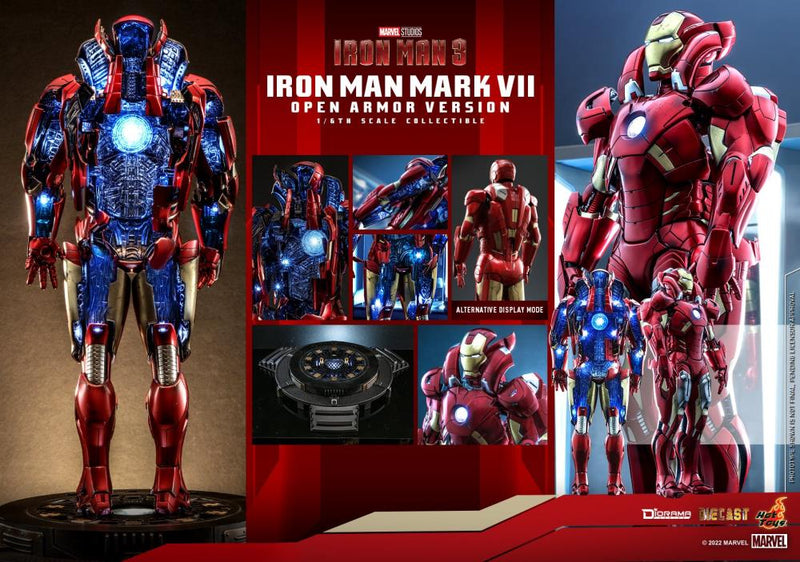 Load image into Gallery viewer, Hot Toys - Iron Man 3: Iron Man Mark VII (Open Armor Version)
