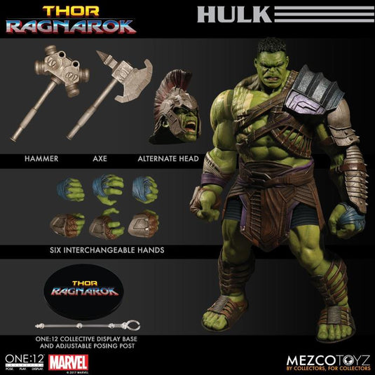 Mezco Toyz - One:12 Thor Ragnarok Gladiator Hulk Action Figure