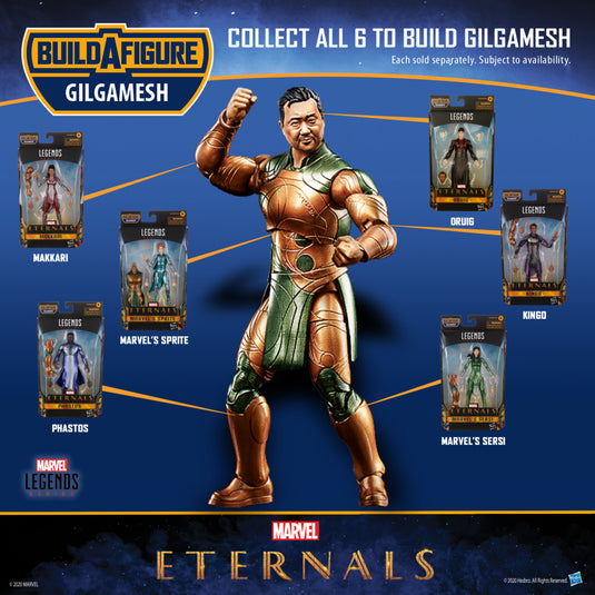 Marvel Legends - Eternals Wave 1 set of 7 (Gilgamesh BAF)