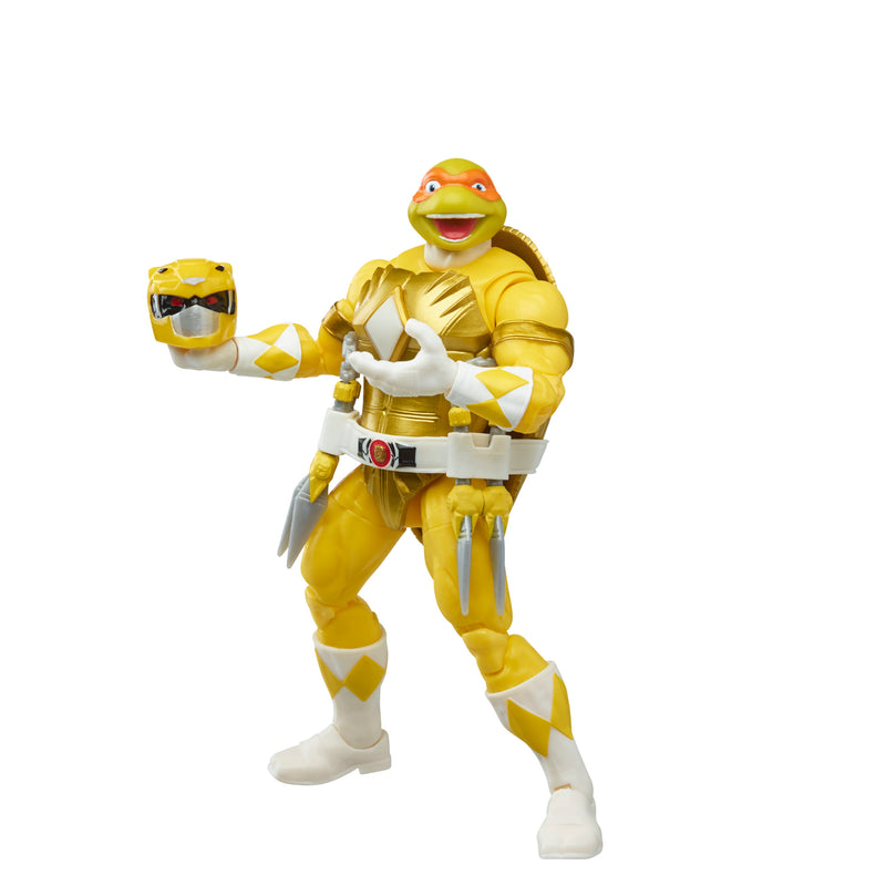 Load image into Gallery viewer, Power Rangers X Teenage Mutant Ninja Turtles Lightning Collection: Morphed April O&#39;Neil &amp; Morphed Michelangelo
