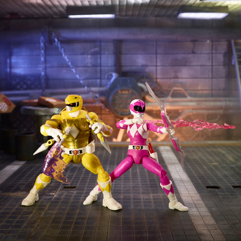 Load image into Gallery viewer, Power Rangers X Teenage Mutant Ninja Turtles Lightning Collection: Morphed April O&#39;Neil &amp; Morphed Michelangelo
