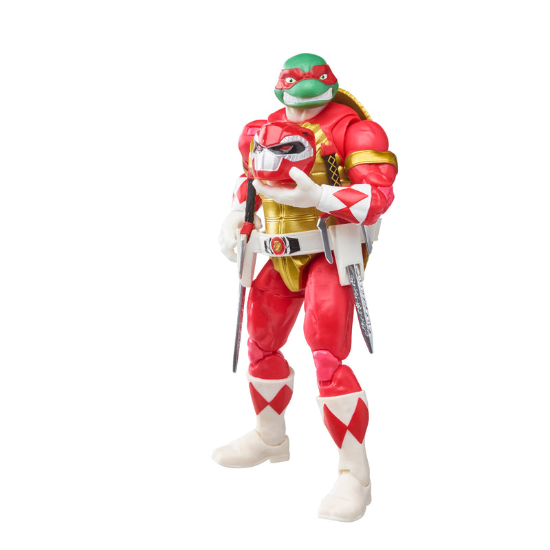 Load image into Gallery viewer, Power Rangers X Teenage Mutant Ninja Turtles Lightning Collection: Morphed Raphael &amp; Foot Soldier Tommy
