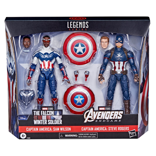 Marvel Legends - Captain America 2-Pack (MCU Steve Rogers & Sam Wilson)