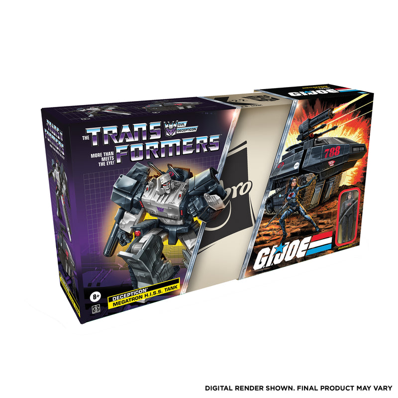 Load image into Gallery viewer, Transformers Collaborative: G.I. Joe Mash-Up: Megatron H.I.S.S. Tank and Baroness
