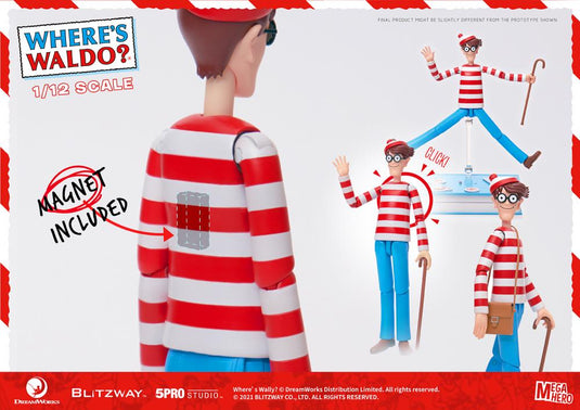 Blitzway - MEGAHERO Where's Waldo: Waldo 1/12 Scale Figure