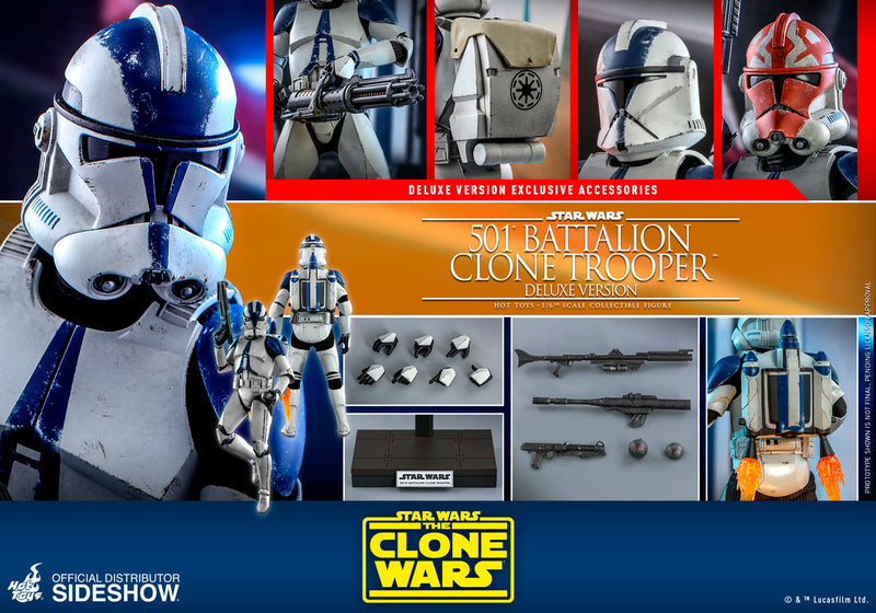 Load image into Gallery viewer, Hot Toys - Star Wars The Clone Wars - 501st Battalion Clone Trooper (Deluxe)

