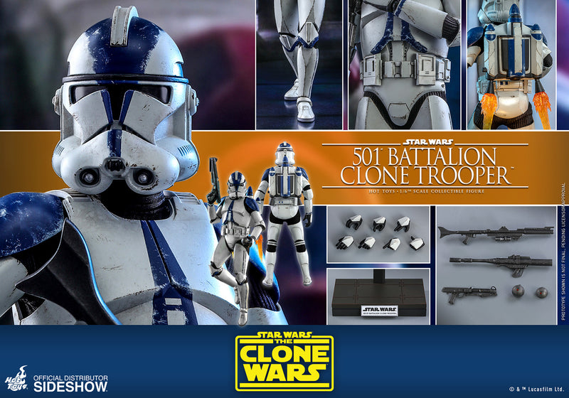 Load image into Gallery viewer, Hot Toys - Star Wars The Clone Wars - 501st Battalion Clone Trooper
