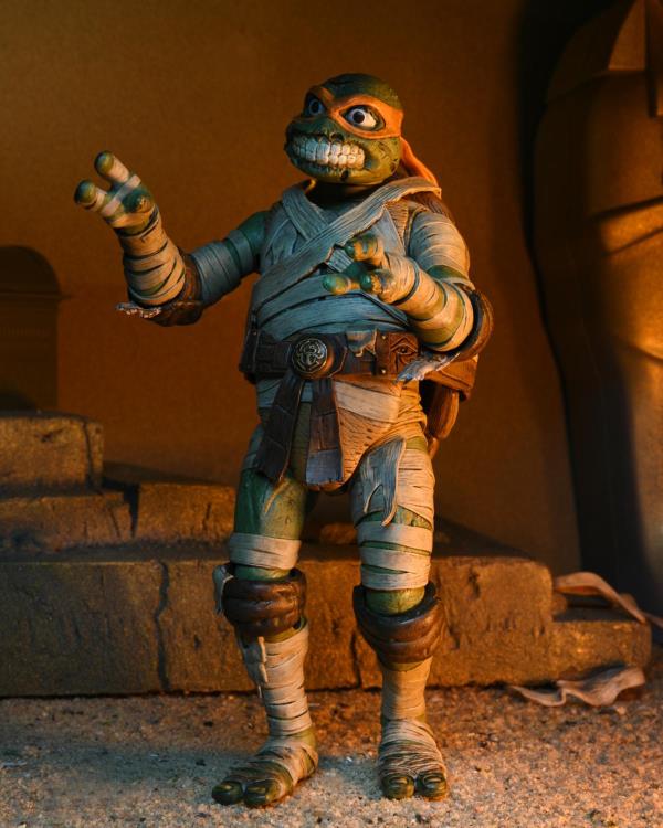 Load image into Gallery viewer, NECA - Universal Monster x Teenage Mutant Ninja Turtles: Michelangelo as Mummy
