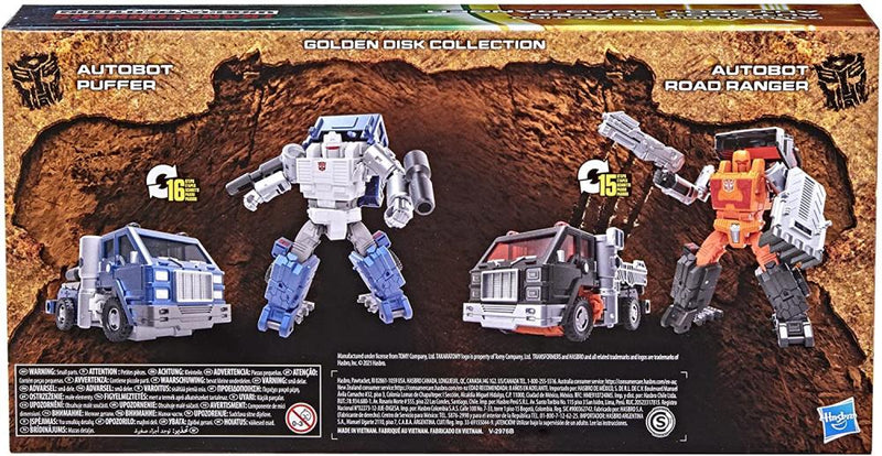 Load image into Gallery viewer, Transformers War for Cybertron: Kingdom Golden Disk Collection - Deluxe Road Ranger &amp; Puffer 2 Pack
