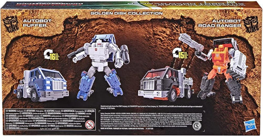 Transformers War for Cybertron: Kingdom Golden Disk Collection - Deluxe Road Ranger & Puffer 2 Pack