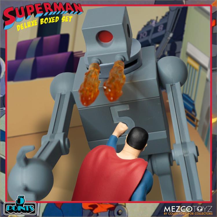 Load image into Gallery viewer, Mezco Toyz - Superman [1941] - The Mechanical Monsters 5 Points Deluxe Box Set
