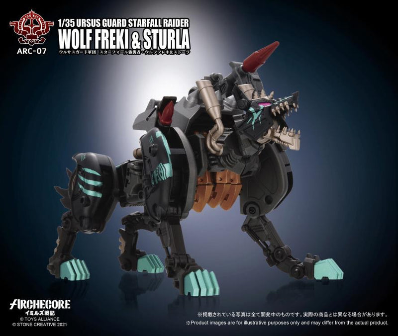 Load image into Gallery viewer, Toys Alliance - Archecore: ARC-07 Ursus Guard Starfall Raider Wolf Freki &amp; Sturla
