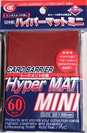 KMC - Hyper Mat Mini - Red - 60 Sleeves