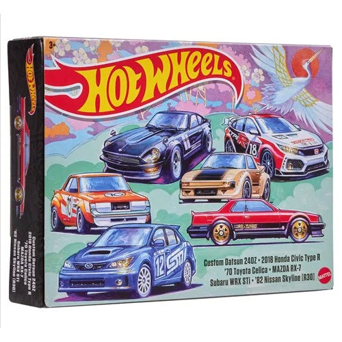 Mattel - Hot Wheels Themed Car Culture Vehicles - 2023 Mix 1 Pack of 6