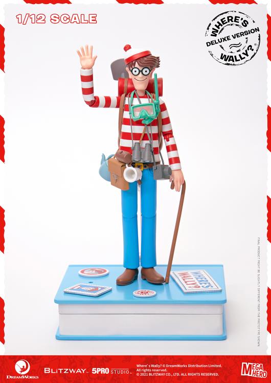 Load image into Gallery viewer, Blitzway - MEGAHERO Where&#39;s Waldo: Waldo Deluxe 1/12 Scale Figure

