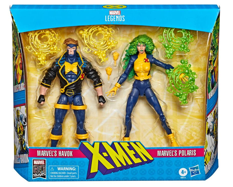 Load image into Gallery viewer, Marvel Legends - Marvel Comics 80th Anniversary: Havok &amp; Polaris
