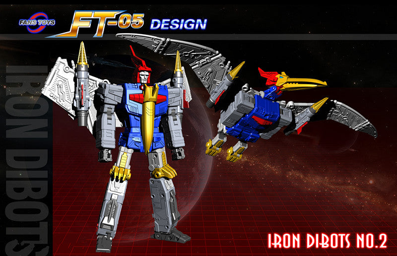 Load image into Gallery viewer, FT-05 Soar Blue Anime Version - Iron Dibots No.2 - Re-Issue
