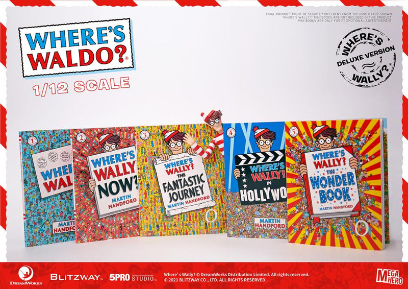 Load image into Gallery viewer, Blitzway - MEGAHERO Where&#39;s Waldo: Waldo Deluxe 1/12 Scale Figure
