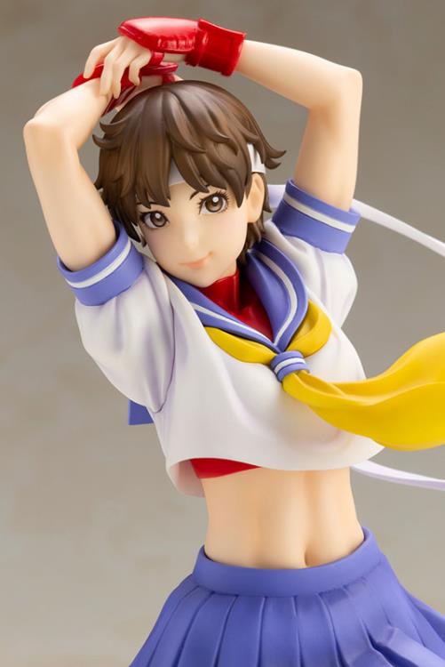 Load image into Gallery viewer, Kotobukiya - Street Fighter Bishoujo Statue: Round 2 Sakura
