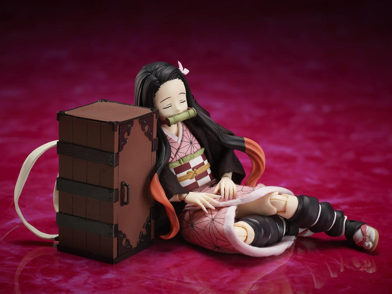 Load image into Gallery viewer, Aniplex - Demon Slayer: Kimetsu No Yaiba [BUZZmod.] - Nezuko Kamodo 1/12 Scale Action Figure
