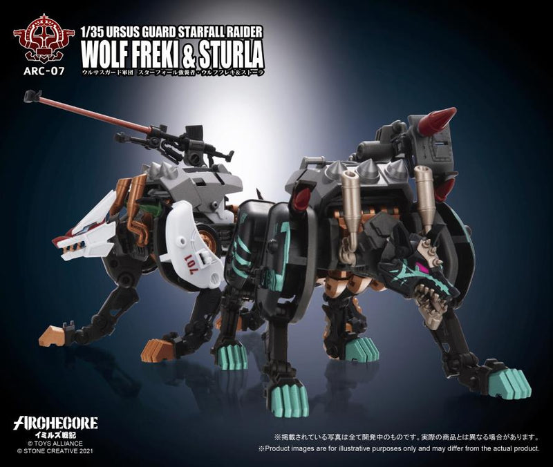 Load image into Gallery viewer, Toys Alliance - Archecore: ARC-07 Ursus Guard Starfall Raider Wolf Freki &amp; Sturla
