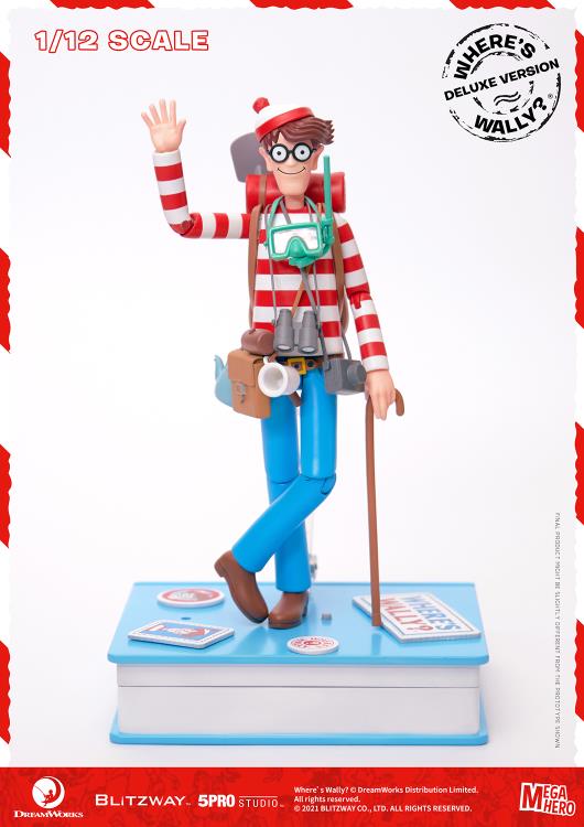 Blitzway - MEGAHERO Where's Waldo: Waldo Deluxe 1/12 Scale Figure