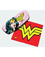 Load image into Gallery viewer, Spoontiques - Wonder Woman Eyeglasses Case w/ Cleaning Cloth
