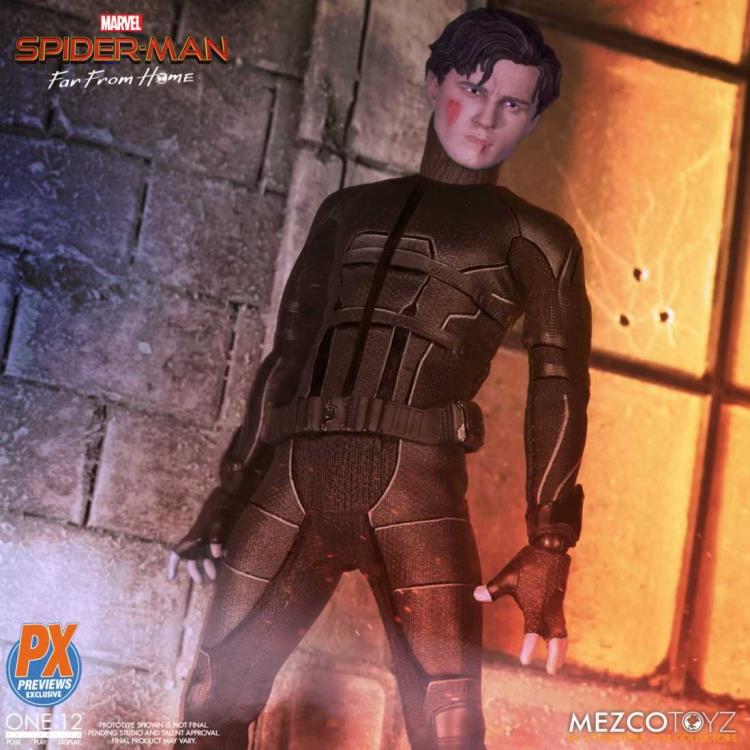 Load image into Gallery viewer, Mezco Toyz - One:12 Spider-Man: Far From Home - Stealth Suit (PX Previews Exclusive)
