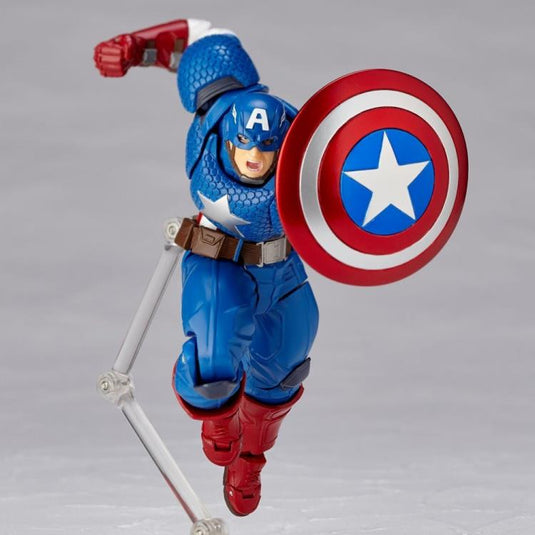 Kaiyodo - Amazing Yamaguchi - Revoltech007: Avengers Captain America (Reissue)