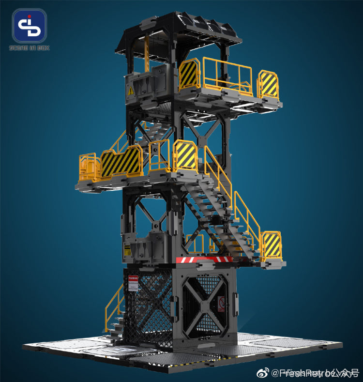 Load image into Gallery viewer, Fresh Retro: Scene in Box - SIB01 Watchtower Diorama Building Set
