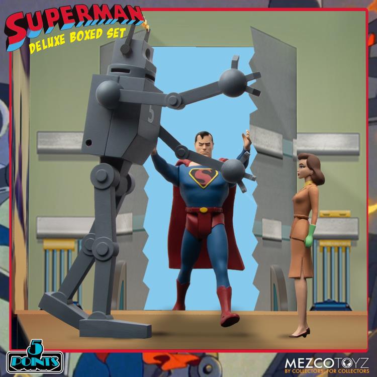 Load image into Gallery viewer, Mezco Toyz - Superman [1941] - The Mechanical Monsters 5 Points Deluxe Box Set
