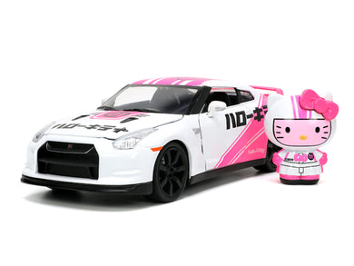 Jada Toys - Hello Kitty and Friends Tokyo Speed: Die-Cast Hello Kitty and 2009 Nissan GTR 1/24 Scale