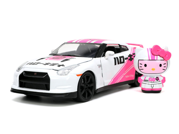 Load image into Gallery viewer, Jada Toys - Hello Kitty and Friends Tokyo Speed: Die-Cast Hello Kitty and 2009 Nissan GTR 1/24 Scale
