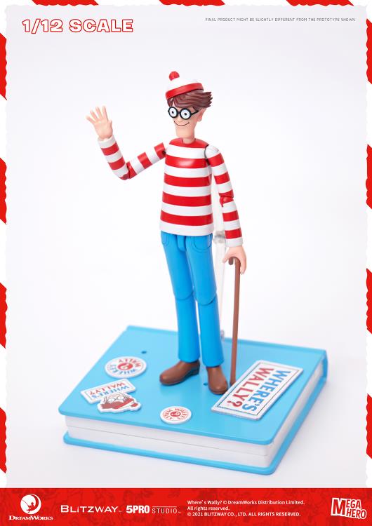 Blitzway - MEGAHERO Where's Waldo: Waldo 1/12 Scale Figure