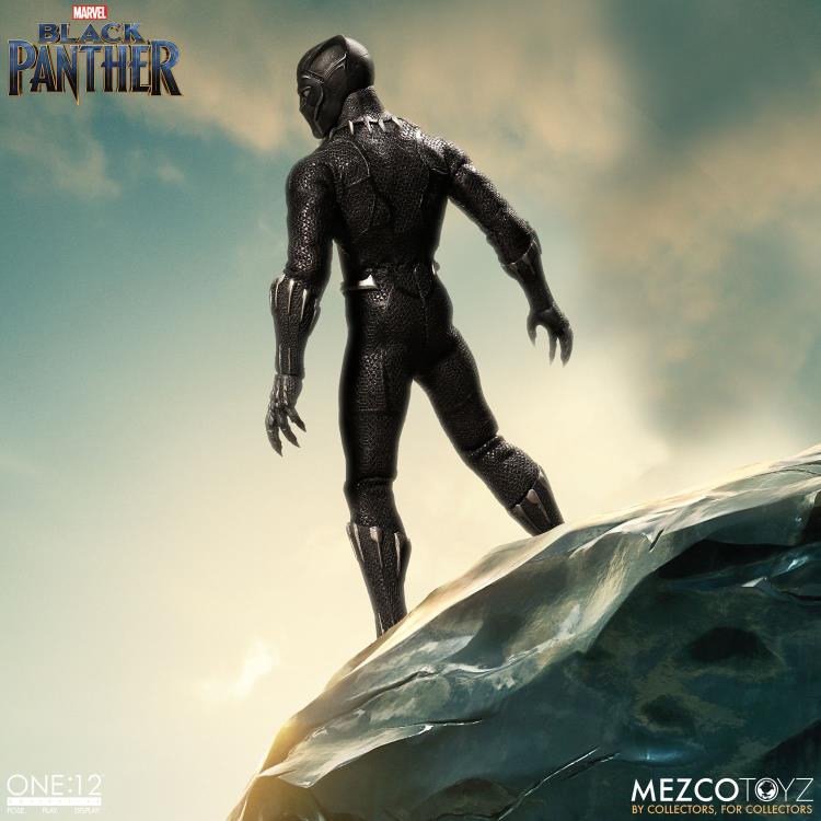 Load image into Gallery viewer, Mezco Toyz - One:12 Black Panther Action Figure
