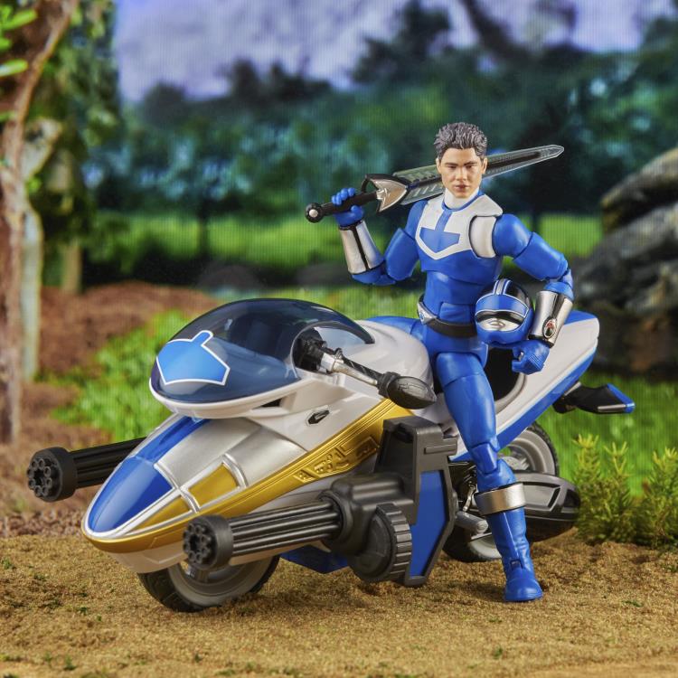 Load image into Gallery viewer, Power Rangers Lightning Collection - Power Rangers Time Force: Deluxe Blue Ranger and Vector Cycle Set
