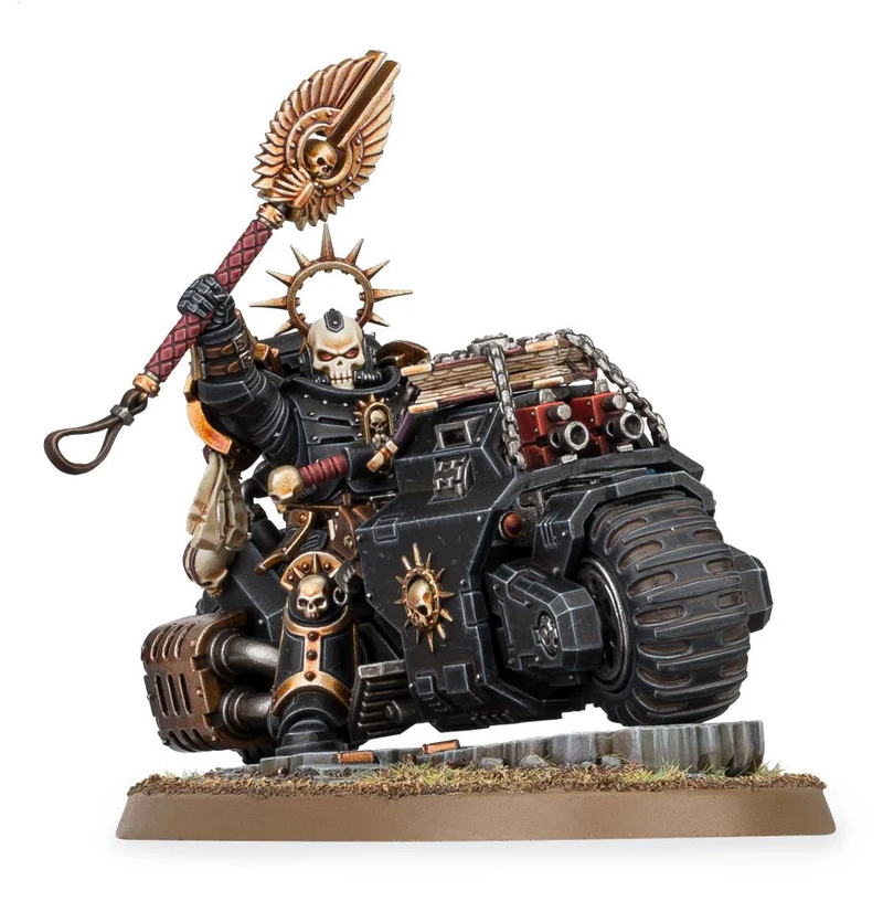 Load image into Gallery viewer, GWS - Warhammer 40K - Space marines Primaris Chaplain On Bike
