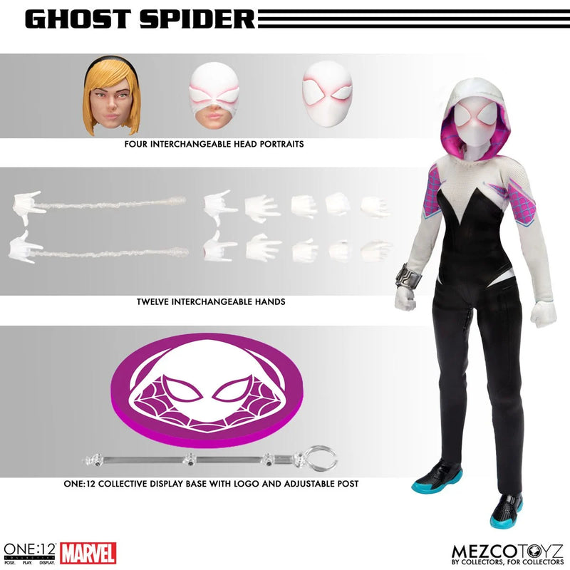 Load image into Gallery viewer, Mezco Toyz - One 12 Ghost Spider (Spider-Gwen)
