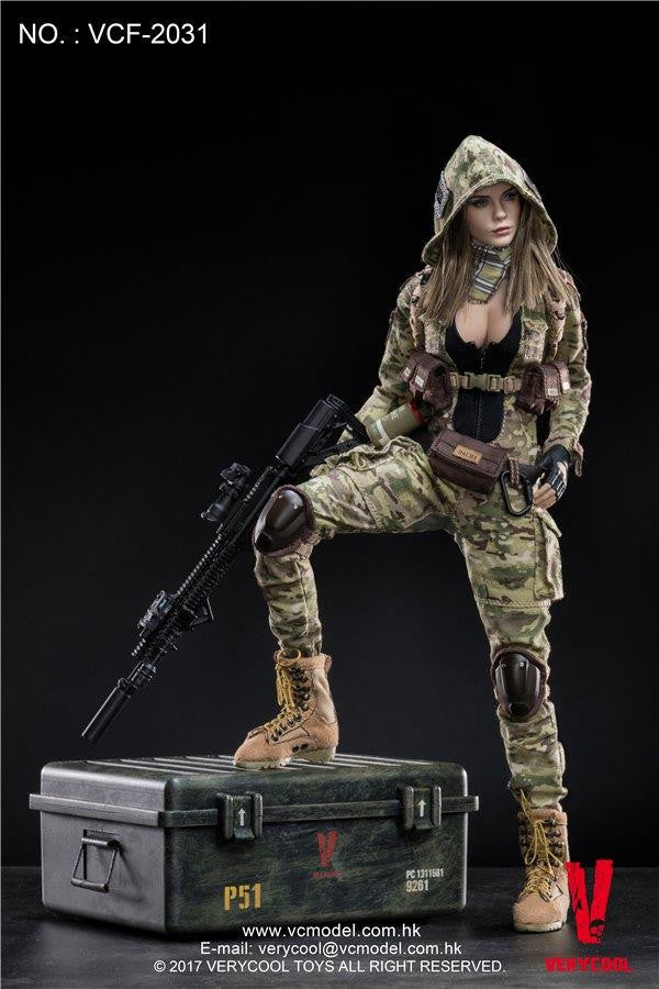 Load image into Gallery viewer, Very Cool  - MC Camouflage Women Soldier - Villa
