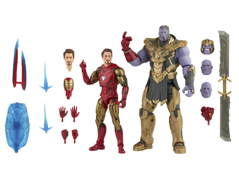 Load image into Gallery viewer, Marvel Legends - Infinity Saga: Avengers Endgame - Iron Man Mark 85 and Thanos 2-Pack
