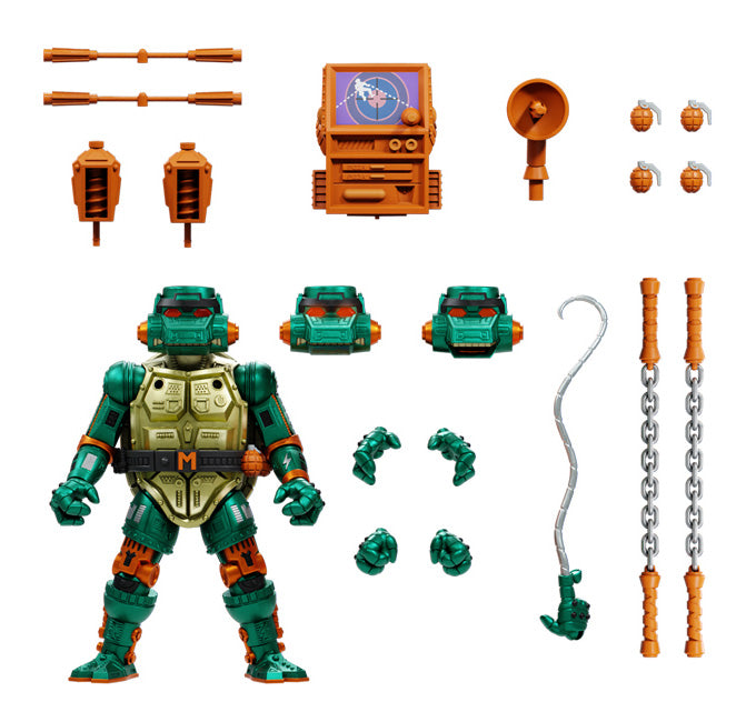 Load image into Gallery viewer, Super 7 - Teenage Mutant Ninja Turtles Ultimates: Warrior Metalhead Michelangelo
