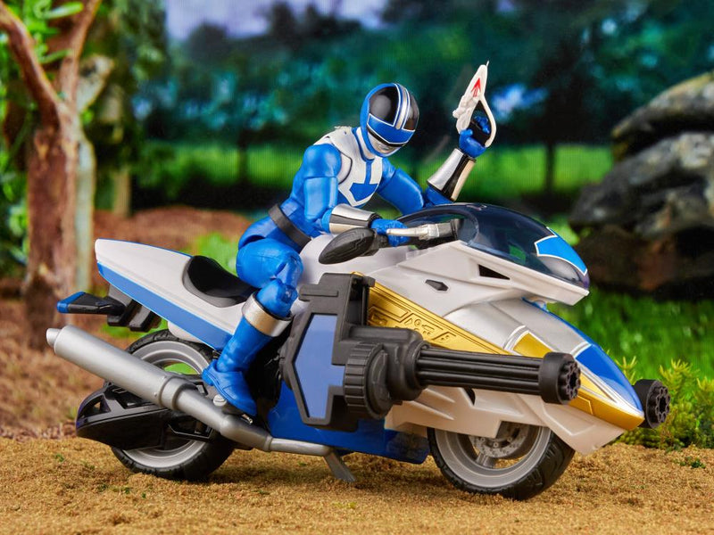 Load image into Gallery viewer, Power Rangers Lightning Collection - Power Rangers Time Force: Deluxe Blue Ranger and Vector Cycle Set
